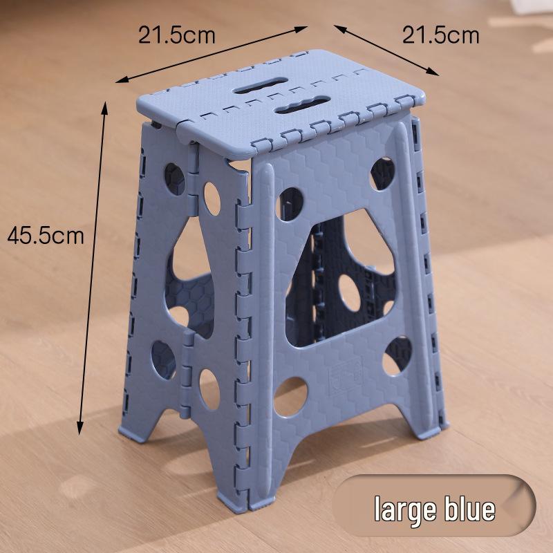 Portable Folding Stool: Thickened Plastic for Fishing, Outdoor, and Kids