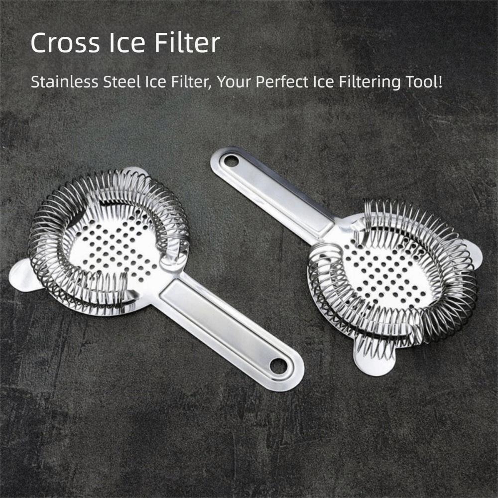 Mixed Drink Stainless Steel Cocktail Strainer Sturdy Silver Bar Strainer Rustproof Professional Bartending Tool Mixologists