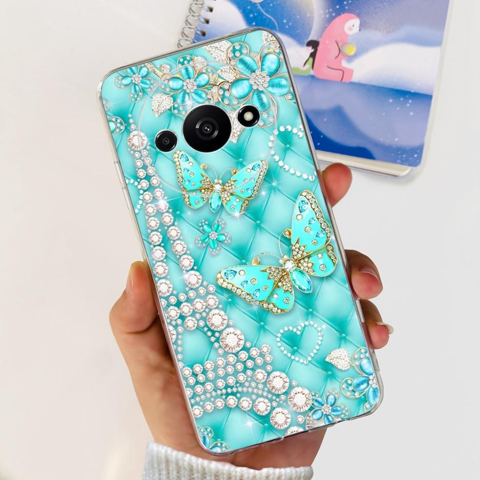 Für Xiaomi Redmi A3 Hülle Stilvolle Bemalte Abdeckung 6,71'' Klare Silikon-Weiche-TPU-Handyhülle Für Xiaomi Redmi A3 RedmiA3 Fundas Capa