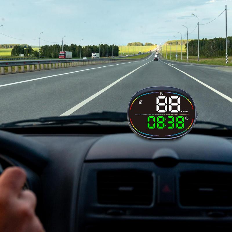 

Digital Head Up Display Accurate Car Head Up Display With 4 Modes Car Speedometer Display Car HUD With Speed MPH Compass United States