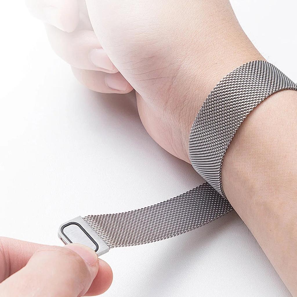 Milánský tah pro Redmi watch 5/4 Chytré hodinky Náramek pro Mi band 8pro/9 pro Výměnný kovový řemínek Příslušenství