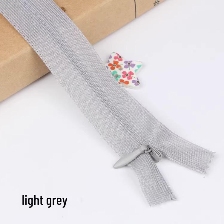 Sanli Unsichtbarer 25cm Kleid- & Kissen-Reißverschluss mit geschlossenem Ende