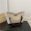 Large Capacity Vintage Style Casual Shoulder Bag For Women With Trendy Chain Handle