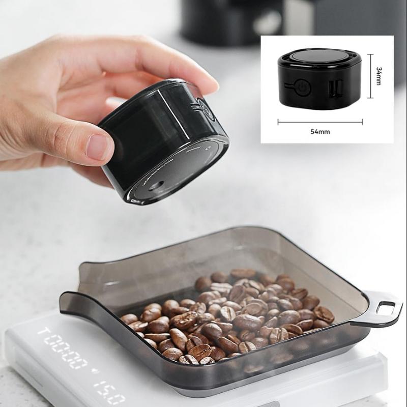 Kaffeebohnen-Zerstäuber zur Reduzierung statischer Aufladung von Kaffeepulver, Elektrischer Nano-Zerstäuber Siebenfarbige Umgebungsbeleuchtung Wiederaufladbarer Sprüher