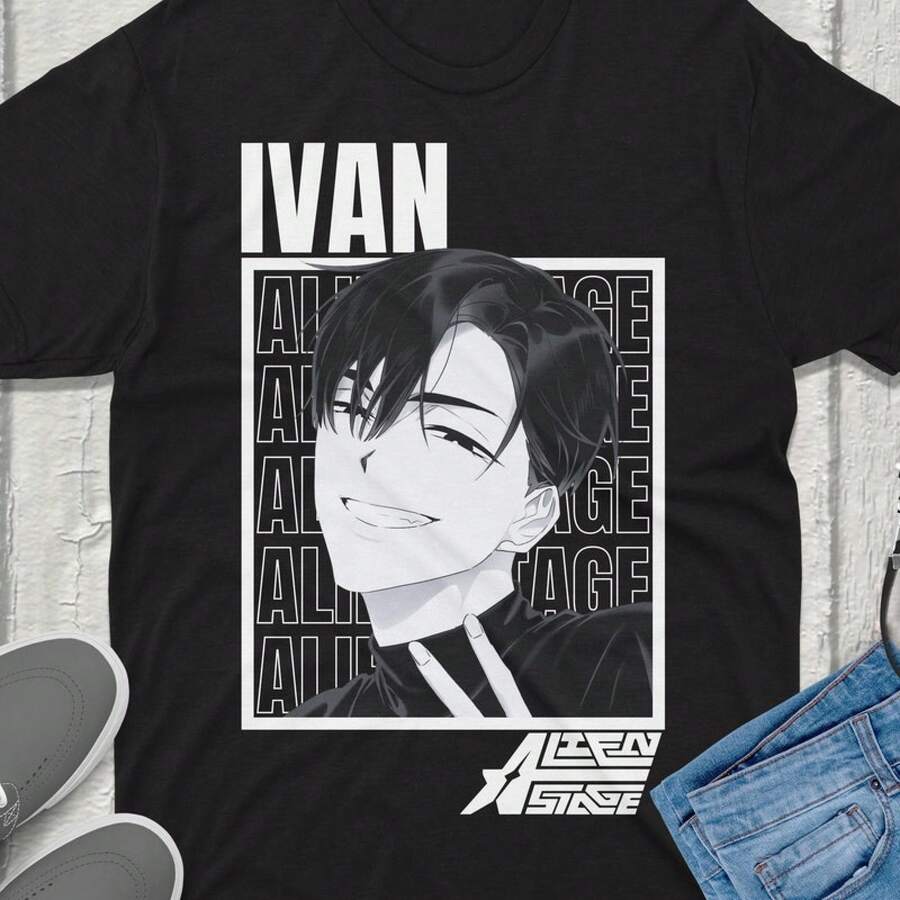 

Women Top Ivan Alien Stage TShirt Vintage Streetwear Premium Quality Apparel Anime Tee Fanmerch ALNST 5XL різнокольоровий