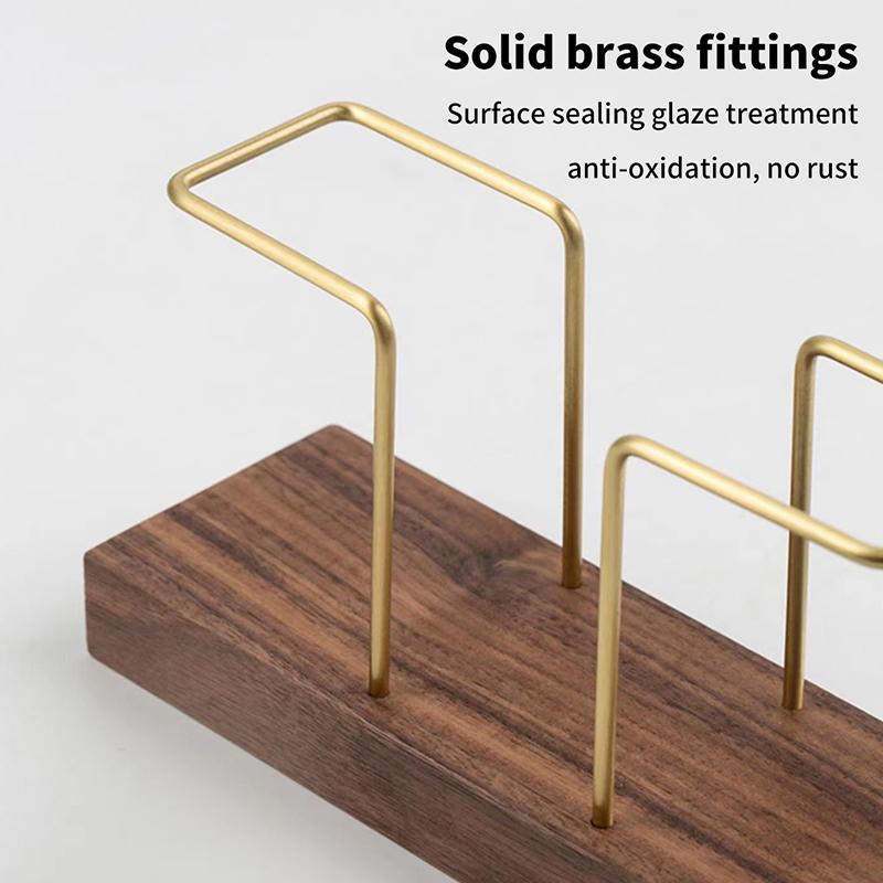 Desktop Organizer Tableware Supplies Wood Tissue Paper Holder Napkin Holder Brass Tissue Box Storage Toothpick Box