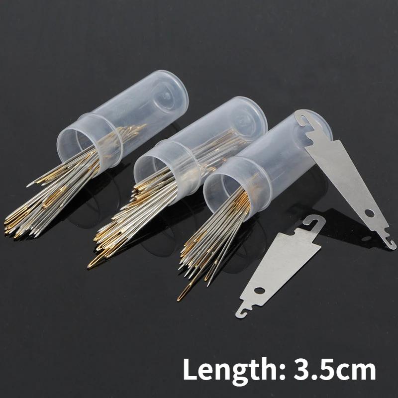 

30PCS/BOX Gold tail Sewing Needle NO.22/24/26 Embroidery Fabric Cross Stitch Darning Needles Stainless steel DIY Craft Tools
