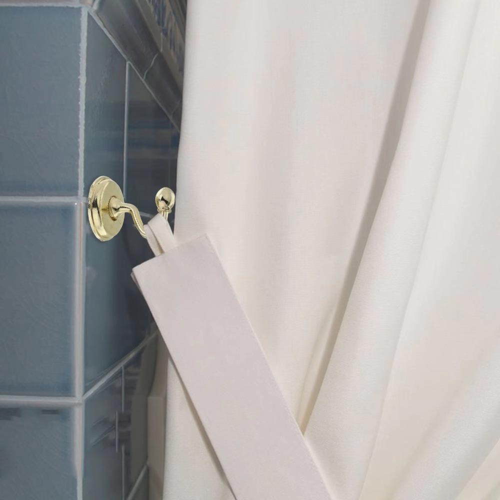 2pcs Vintage Tieback Wall Hooks Pommel Wall Hat Coat Hangers Curtain Holdbacks For Window Wall Art