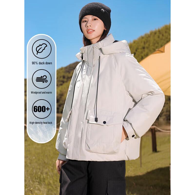 YAYA Women's Outdoor Hooded Down Jacket