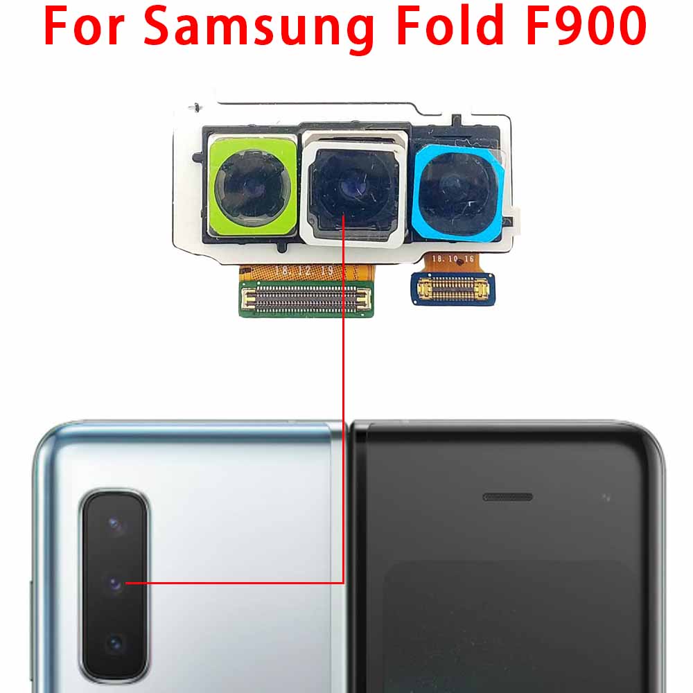 Rear Back Camera For Samsung Galaxy Z Fold Fold2 Fold3 Fold4 Fold5 5G Camera Module Backside View Replacement Spare Parts