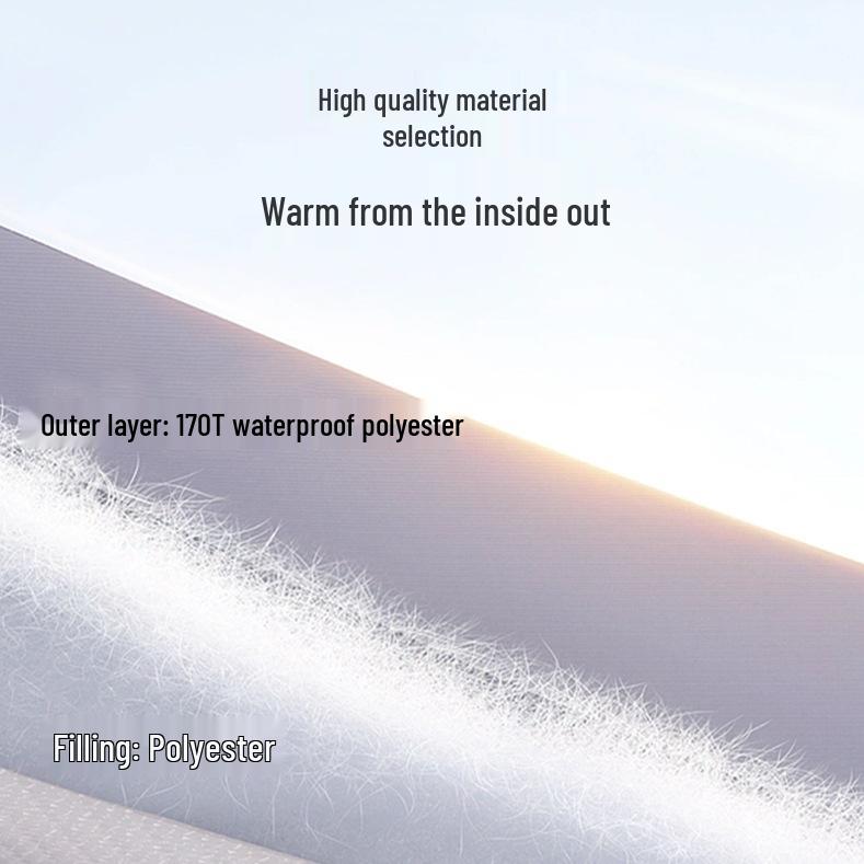 Vier-Jahreszeiten Erwachsenen-Schlafsack: Dick, Kältefest, Perfekt für Outdoor-Wintercamping