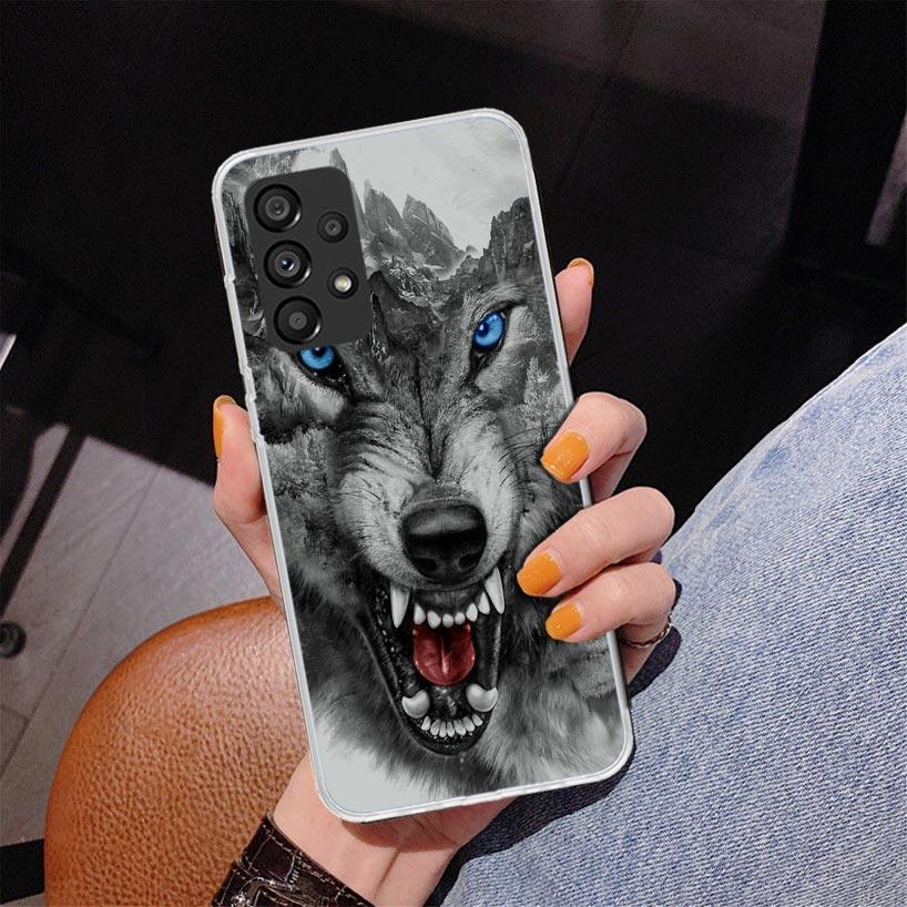 Angry Animal Wolf Fierce Phone Case For Samsung Galaxy A17 A16 A15 A14 A13 A57 A56 A55 A54 A53 A37 A36 A35 A34 A33 A26 A25 A24 A