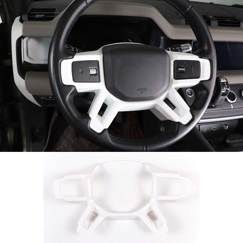 Car Steering Wheel Decoration Cover Trim Frame Sticker For Land Rover Defender 90 110 130 2020-2025 Interior Accessories