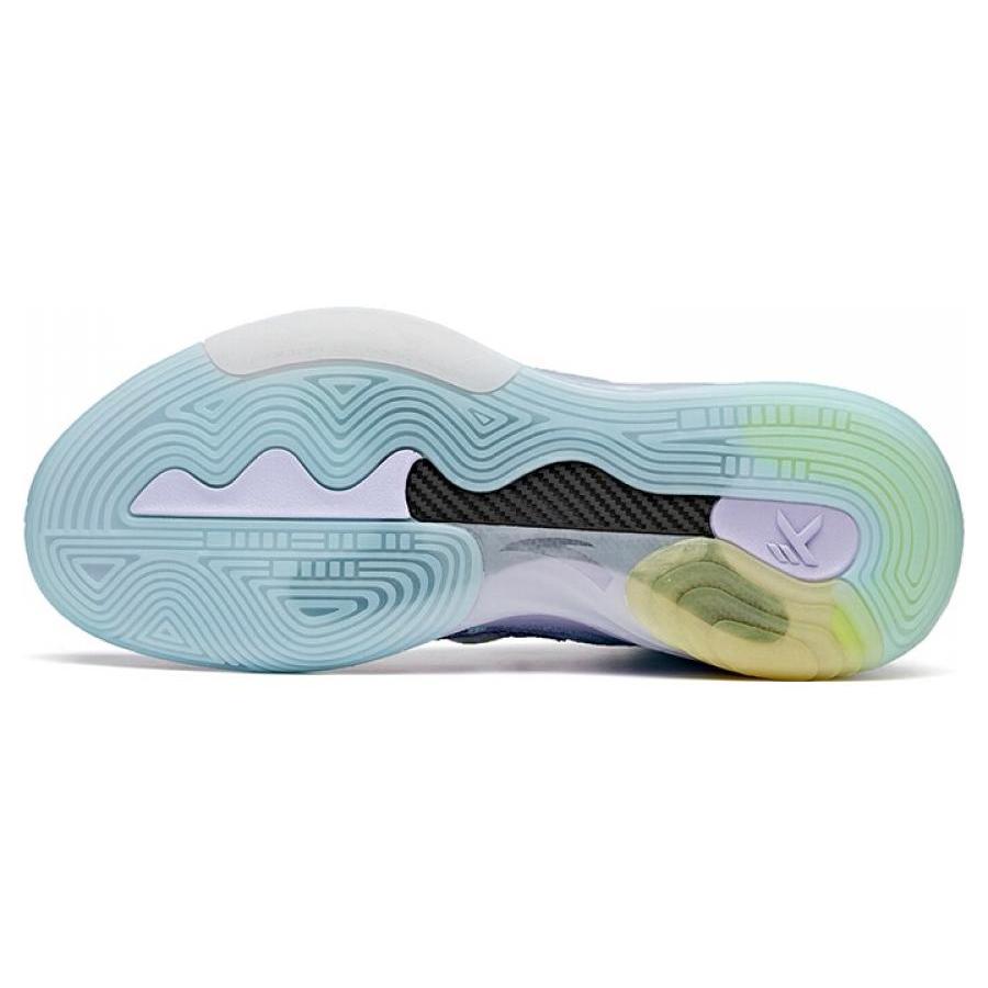 Anta KT6 Cushioning Slip Resistant Abrasion Resistant High Top Basketball Shoes Men's Blue Purple White 112121101-1