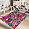 1PC Mandala Patterns Non-Slip Floor Carpet Compatible for Office&Living Room&Bedroom&Dining room - Flat- Soft & Pattern, Vibrant Colors-W261