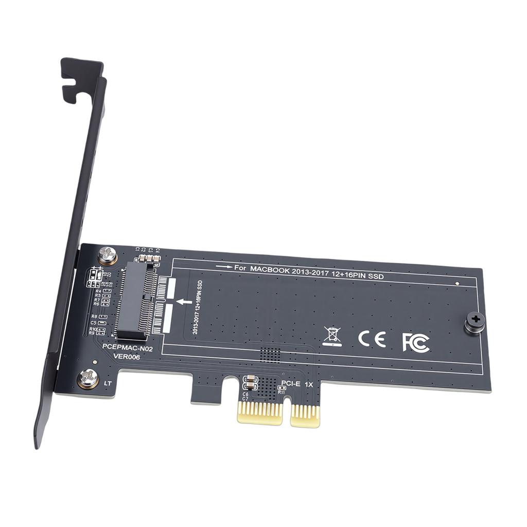 12+16 Pin SSD zu M.2 KEY M PCI E 1X Adapterkarte Passend für MacBook Pro 2013 2017 Modell Laptop Plug and Play