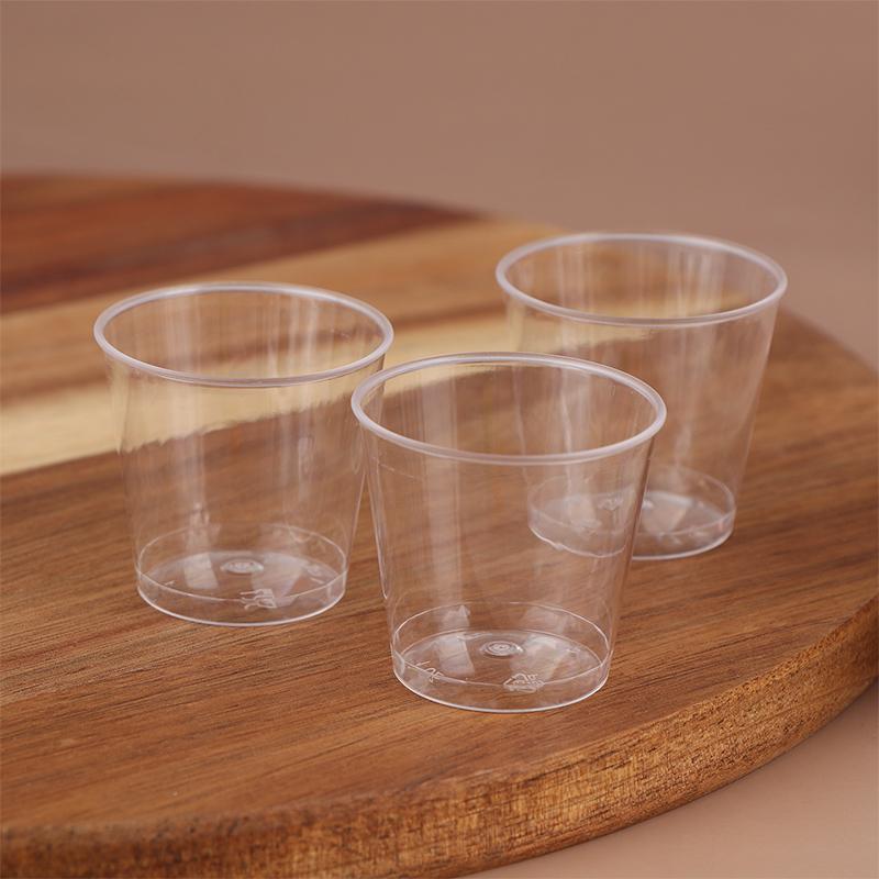 50Pcs 30Ml Disposable Mini Clear Plastic Cup Outdoor Picnic Birthday Kitchen Party Shot Glasses Jelly Cups Tableware Tasting