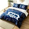 Detroit Tigers 3pc Duvet Cover Set Simple Modern Bedding Set Wrinkle Resistant Soft Fabric All Season Use a Perfect Gift