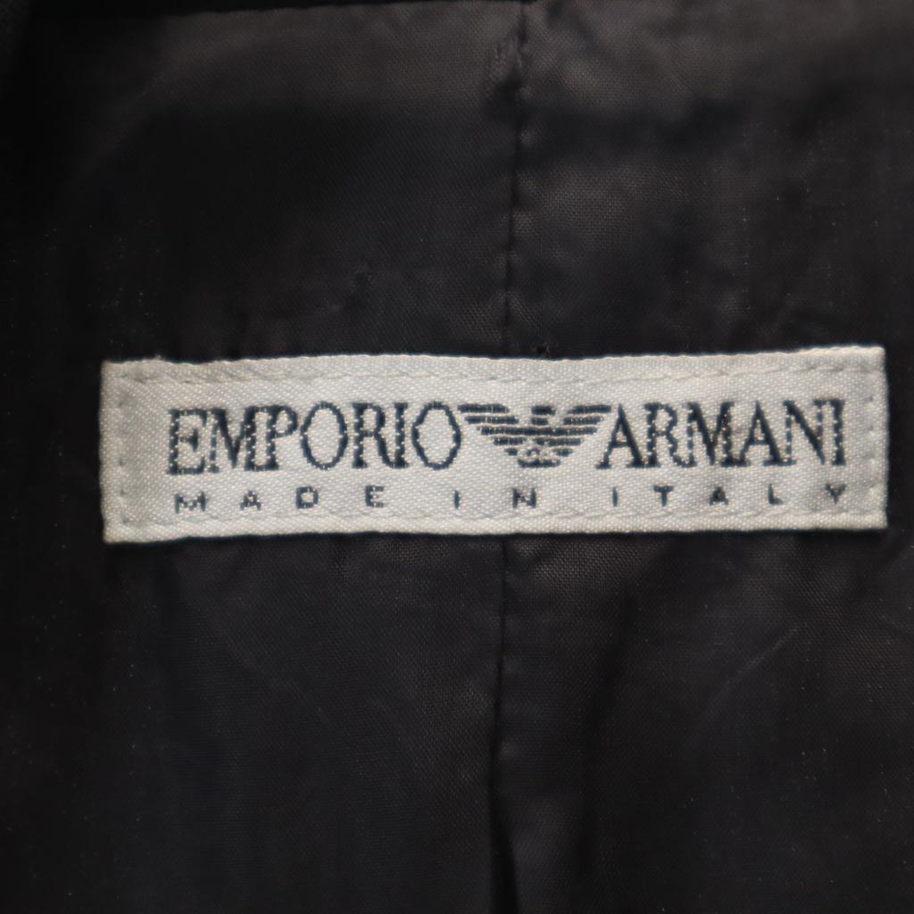 Emporio Armani 90s Italian Wool Old Pants Suit Setup 38/42 Black Women Used