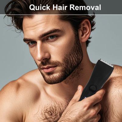 Groin & Body Hair Trimmer for Men Electric Trimmer Pubic Trimmer Body Shaver Waterproof Wet/Dry Body Shaver Groomer