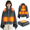 Electric Can Be As a Throw or 9 Heating Large Size X 88 3 Temperature Settings Fast Made In Gray Blanket, Underlay, Points, (143 Cm), (Max 65℃),