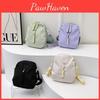 2024 New Women's Chest Bag Summer Small Fresh Casual Nylon Canvas Bag Street Fashion Cute Girl Minimal Crossbody Bag White Green Purple Black
