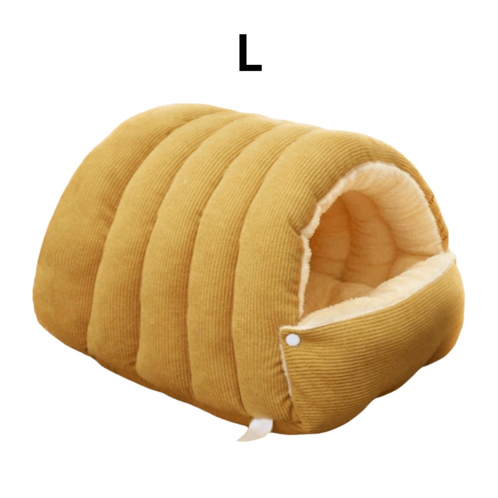 Comfortable Semi Enclosed Cat Bed Warm Windproof Soft Pet Sleeping Bed Washable Removable Pet House Cat Dog