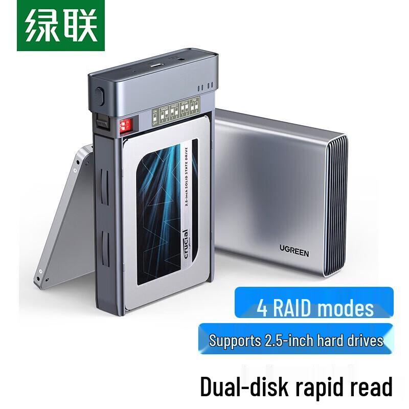 UGREEN Dual-Bay 2.5-inch SSD/HDD RAID Enclosure