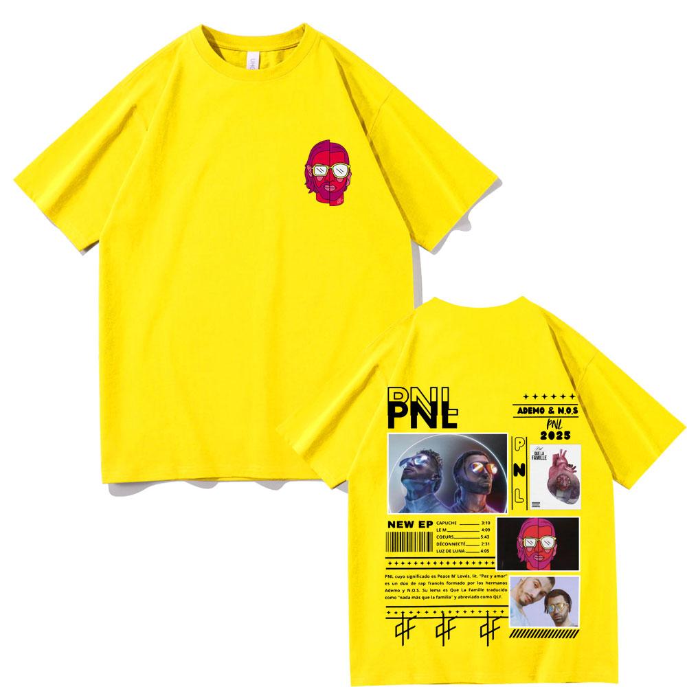 French Rap Band PNL Album Le Monde Chico 2025 Graphic T Shirt Unisex Women Hip Hop Fashion Short Sleeve Oversized Tshirt Streetwear