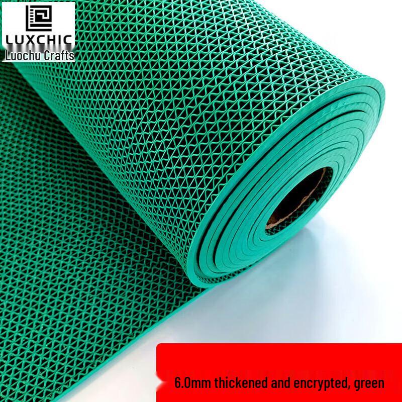 Luxchic Heavy-Duty PVC S-Pattern Anti-Slip Mat