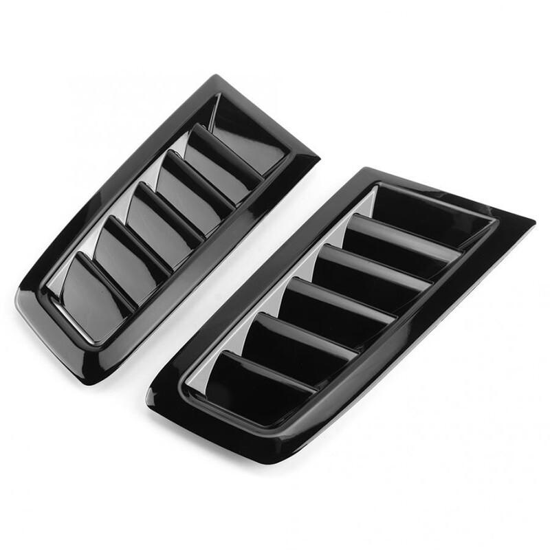 Modified Car Hood Vent Scoop Air Flow Intake Louvers Cooling Bonnet Vent Cover