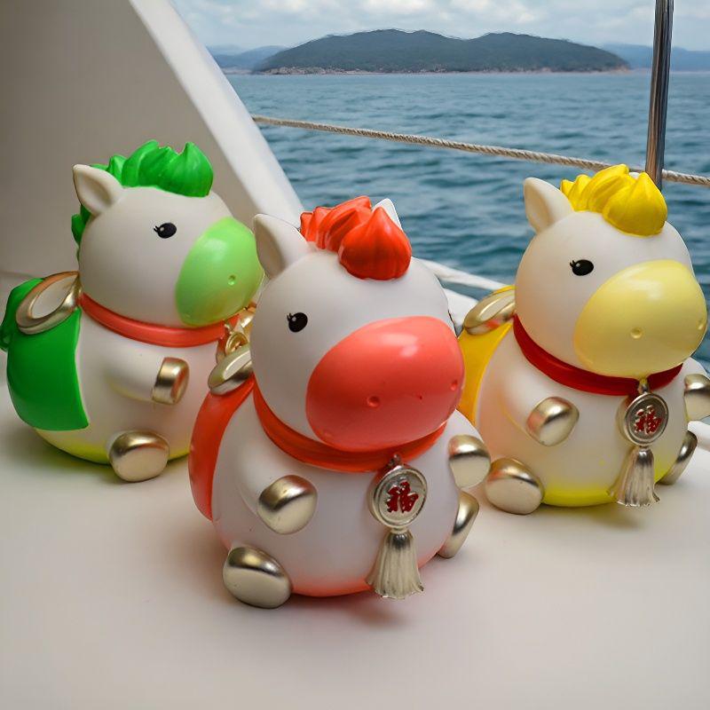 New Soft Glue Horse Piggy Bank for Kids - Large Capacity, Decorative Savings Jar, Perfect for Spring Festival Gifts