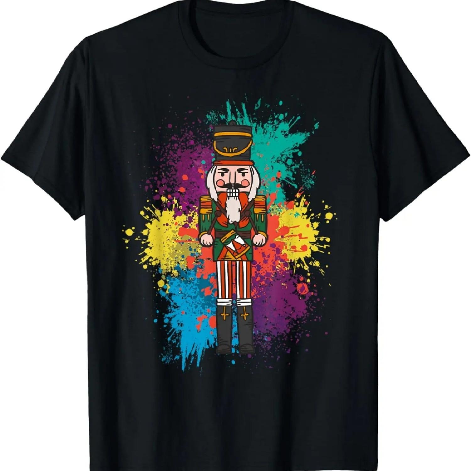 

Cool Nutcracker in Nut Colours for Nuts Lovers T-Shirt XXXXXL чорний