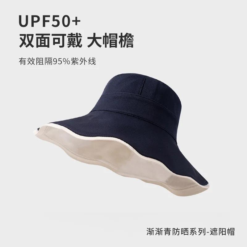 Double-Sided Extra Wide Brim Bucket Hat Women - Upf50+ Sun Protection Beach Hat For Face Covering, Summer Sand Travel