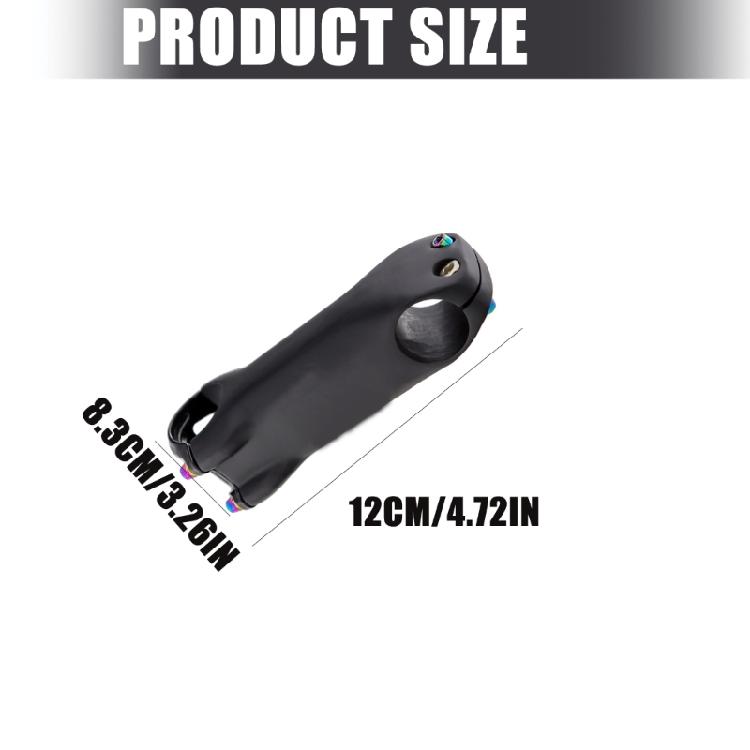 Carbon Fiber 6 Degree Adjustable Bike Stem Replacement Handlebars Stem High Strength Light Weight Handlebars