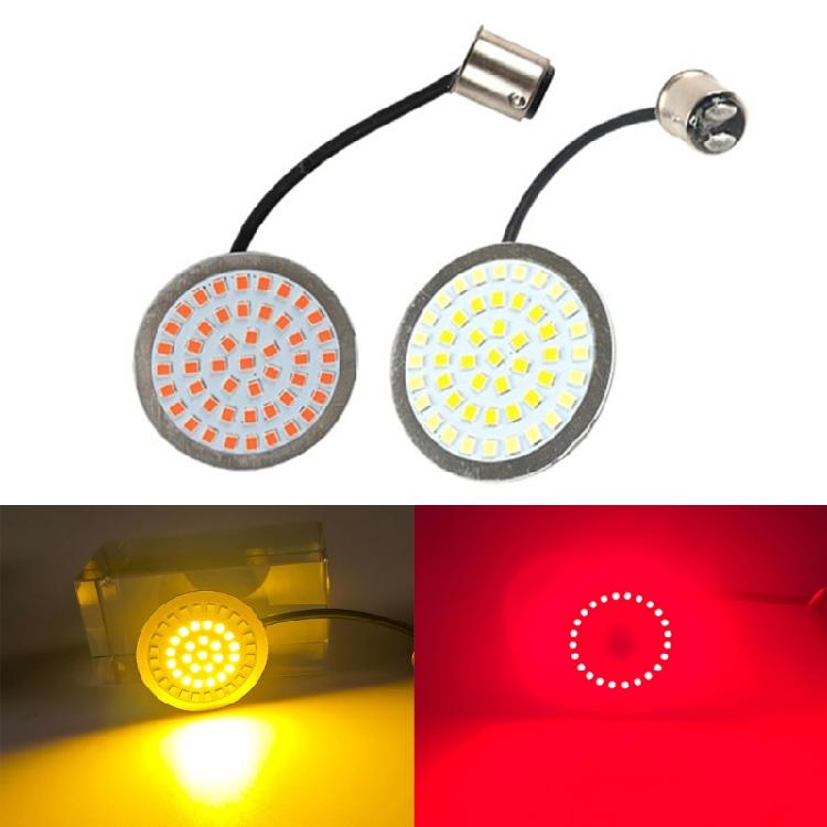 Motorcycle Turn Signals Lights Running Light Indicators Universally 48 LED Flowing Turn Signal Lights Waterproof
