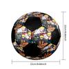 Soccer Ball Colorful Machine Stitched PVC Size 5 Team Training Competition Ready Durable High-Bounce Cool Sports Gift