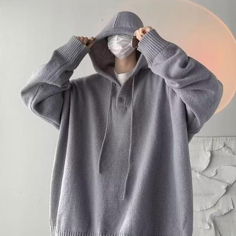 Herenhoodie Herfst/Winter Vintage Veelzijdig Gebreide Trendy Trui Casual Kleding