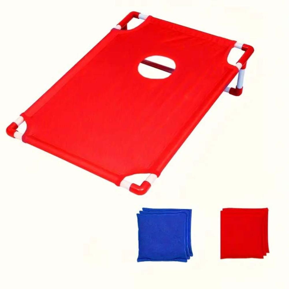 Throwing Bean Bags Game Red Blue Cornhole Game Board BBQ Camping Cornhole Set  Yard Beach