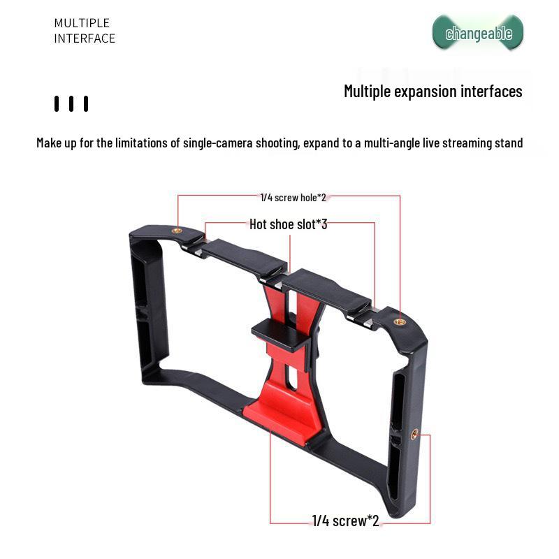 Rabbit Cage Mobile Phone Stabilizer: Handheld Frame for Shake-Free Video Recording