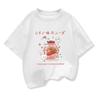 Estate 2026 Nuovi Vestiti per Bambini Ragazze Bevanda al Gusto di Fragola T-shirt Casual Manica Corta Grafica Tee di Alta Qualità