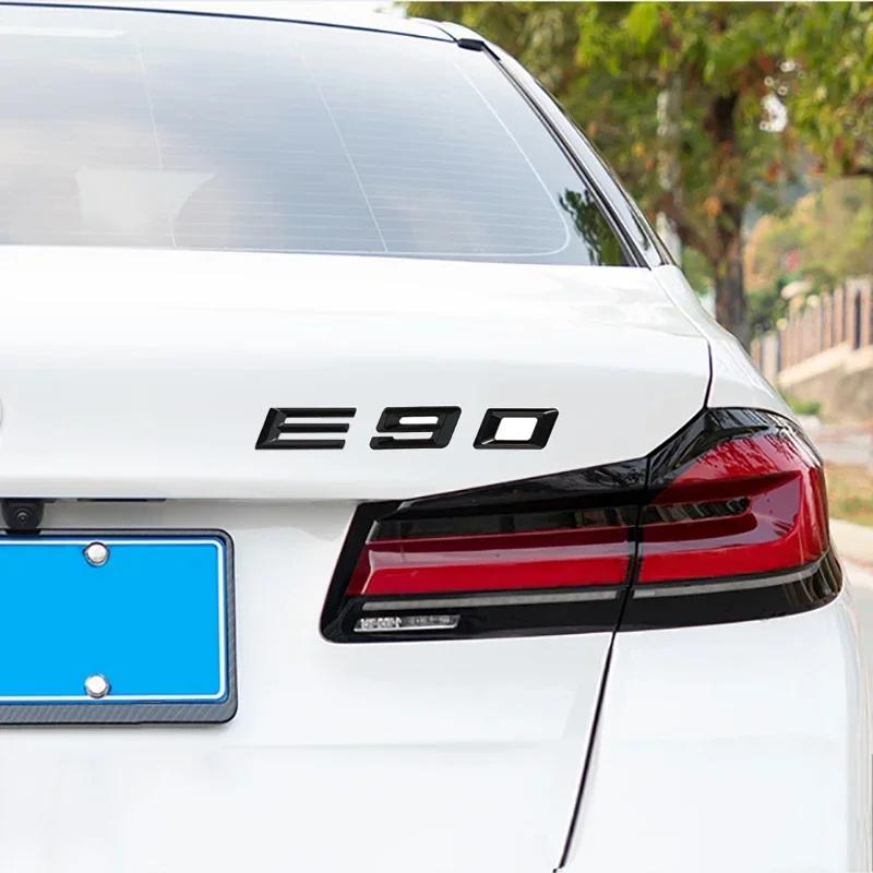 Car 3D ABS Trunk Letters Logo Badge Emblem Decals Styling Sticker For BMW M4 M5 E34 E39 E60 F10 F82 F83 F90 G82 G83 Accessories OT4