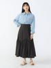 Skirt Jagged Flare Skirt CHARCOAL ONE SIZE [BEAMS HEART] Women's