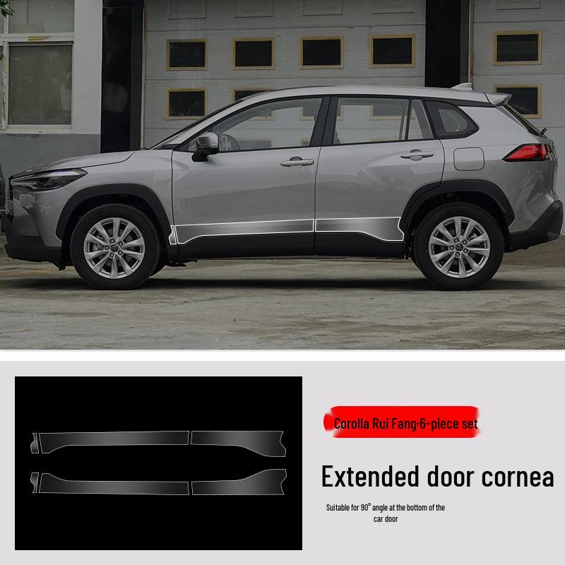 Protector de Ușă TPU Corolla Cross: Film anti-zgârieturi pentru triunghiul față și cel din spate
