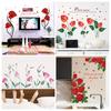 Flower Wall Decal Removable Peel And Stick PVC Stickers Colorful Rose/Morning Glory