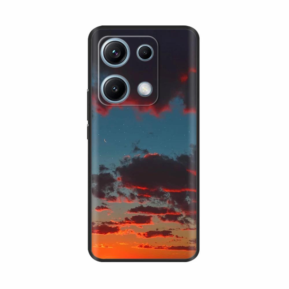 Xiaomi Redmi Note 14s Kılıfı Note14s Çiçekli Telefon Kılıfı Yumuşak İnce TPU Silikon Hafif Kapak Xiaomi Redmi Note 14s İçin