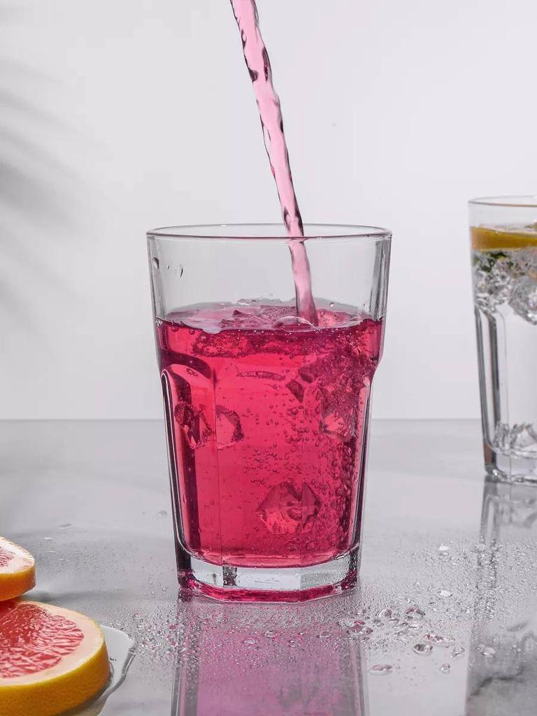 Set pahare din sticla transparenta pentru bauturi 6 buc