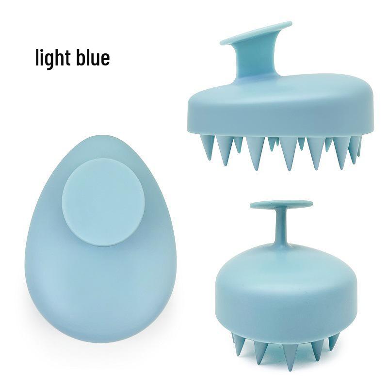 Soft Gel Scalp Massage Shampoo Brush for Detangling, Smoothing, and Head Cleaning