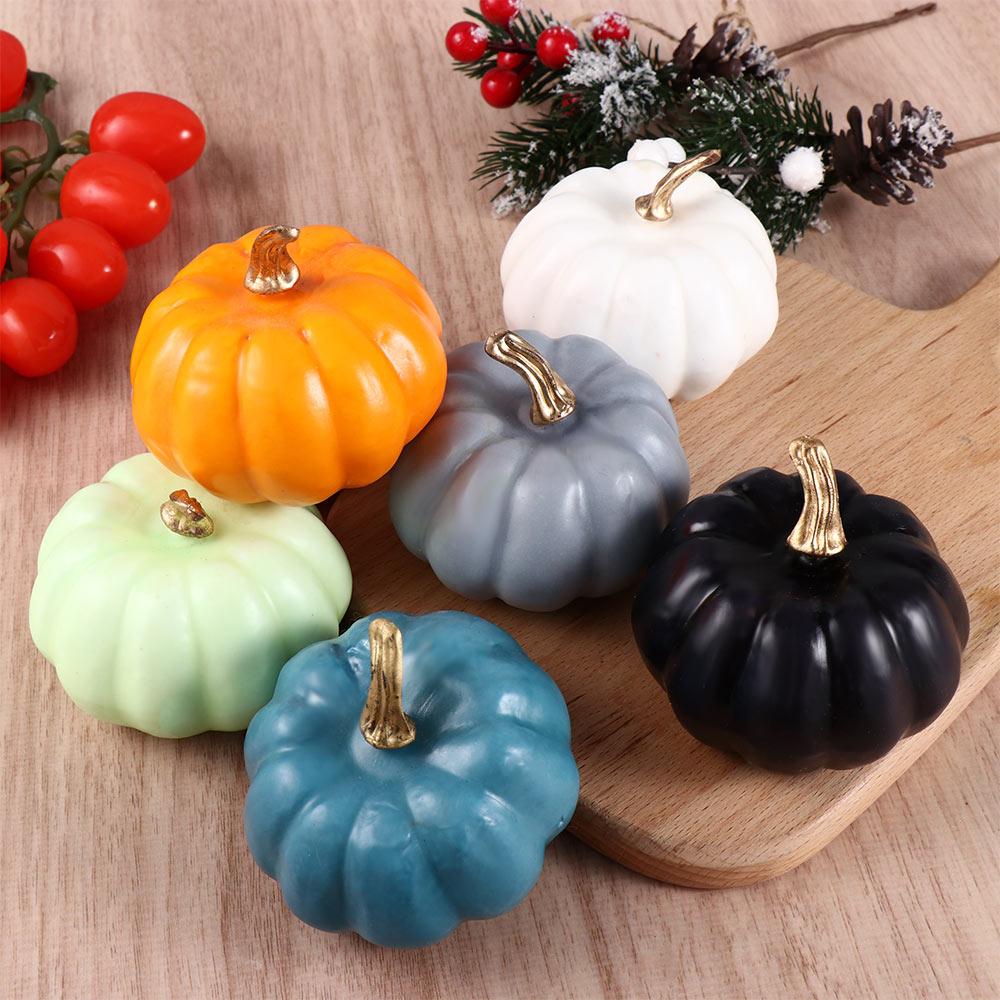 Home Decor Artificial Pumpkin Simulation Pumpkin Model Halloween Decoration Fall Harvest Decor