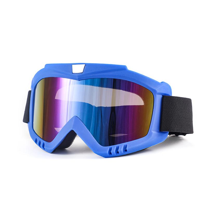 Outdoor Off-Road Motorcycle Windproof Sand-Proof UV-Protective Goggles with Interchangeable Lenses Full Frame for Riding